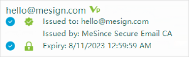 Vp Email Certificate