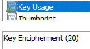 Encrypting Certificate